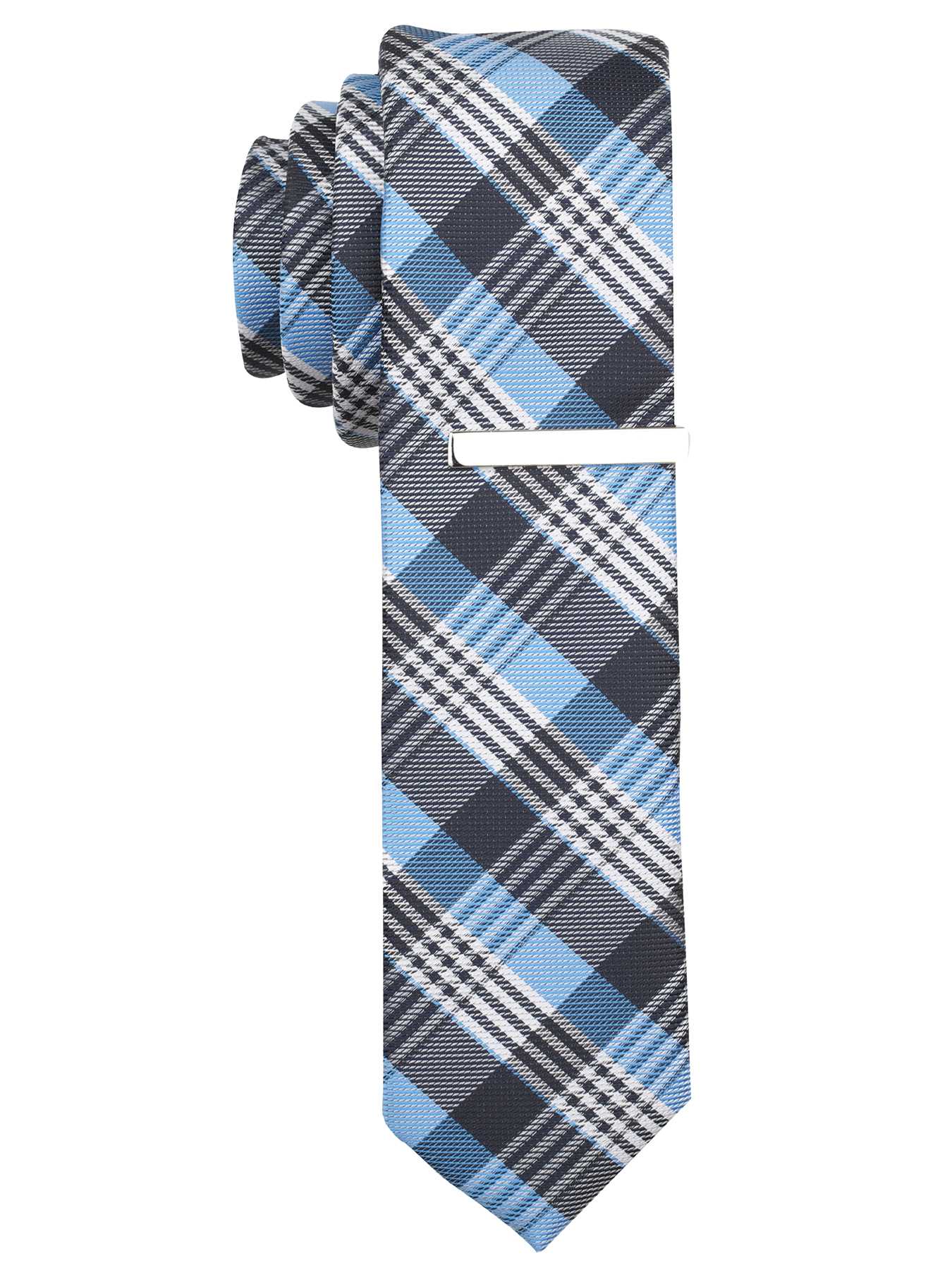 Perry Ellis Meadows Plaid Very Slim Tie