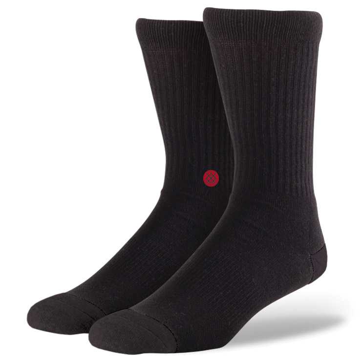 Stance Icon Black/Red S/M Classic Crew Socks