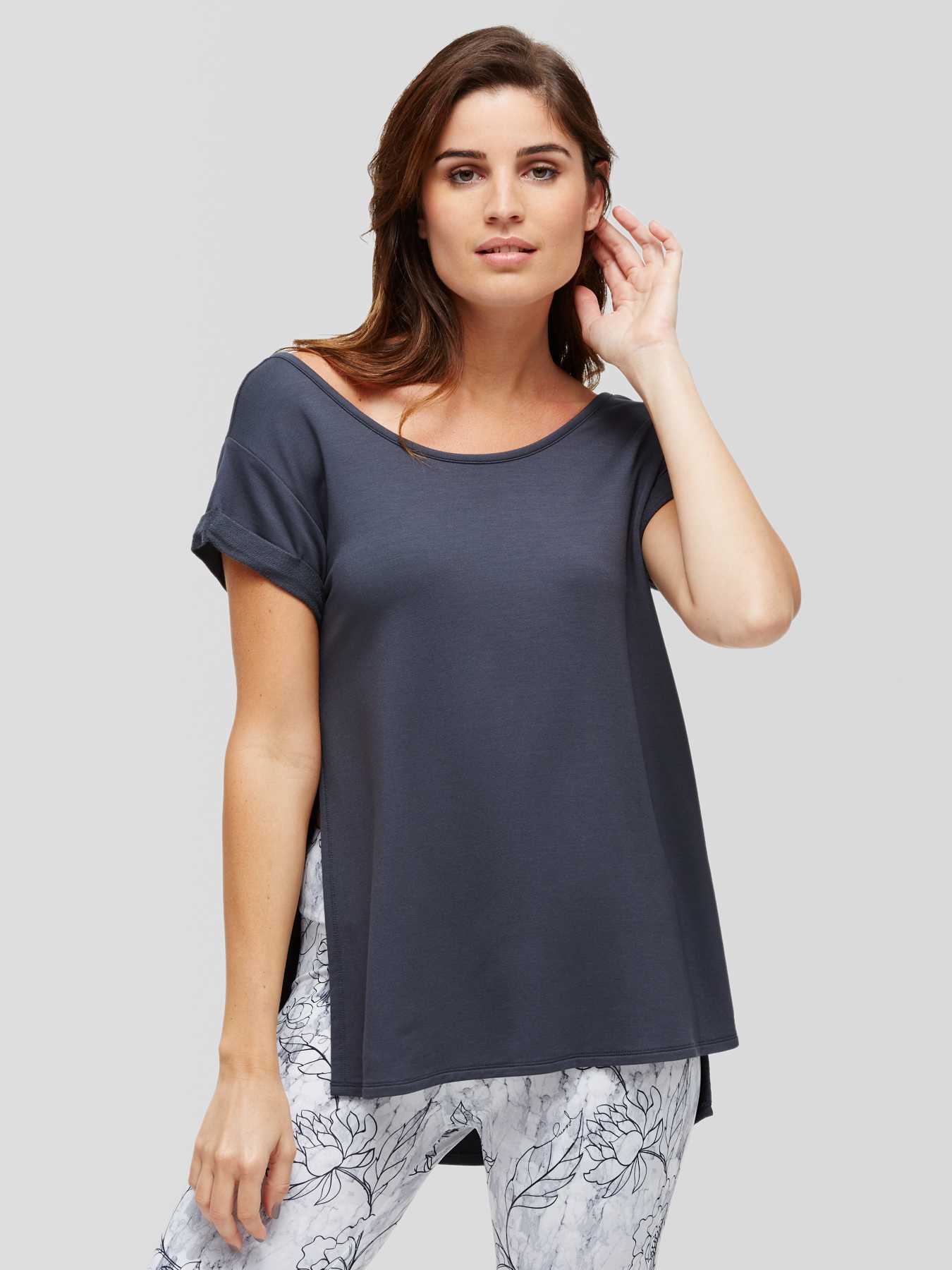 Peony Short Sleeve Sweatshirt Tee