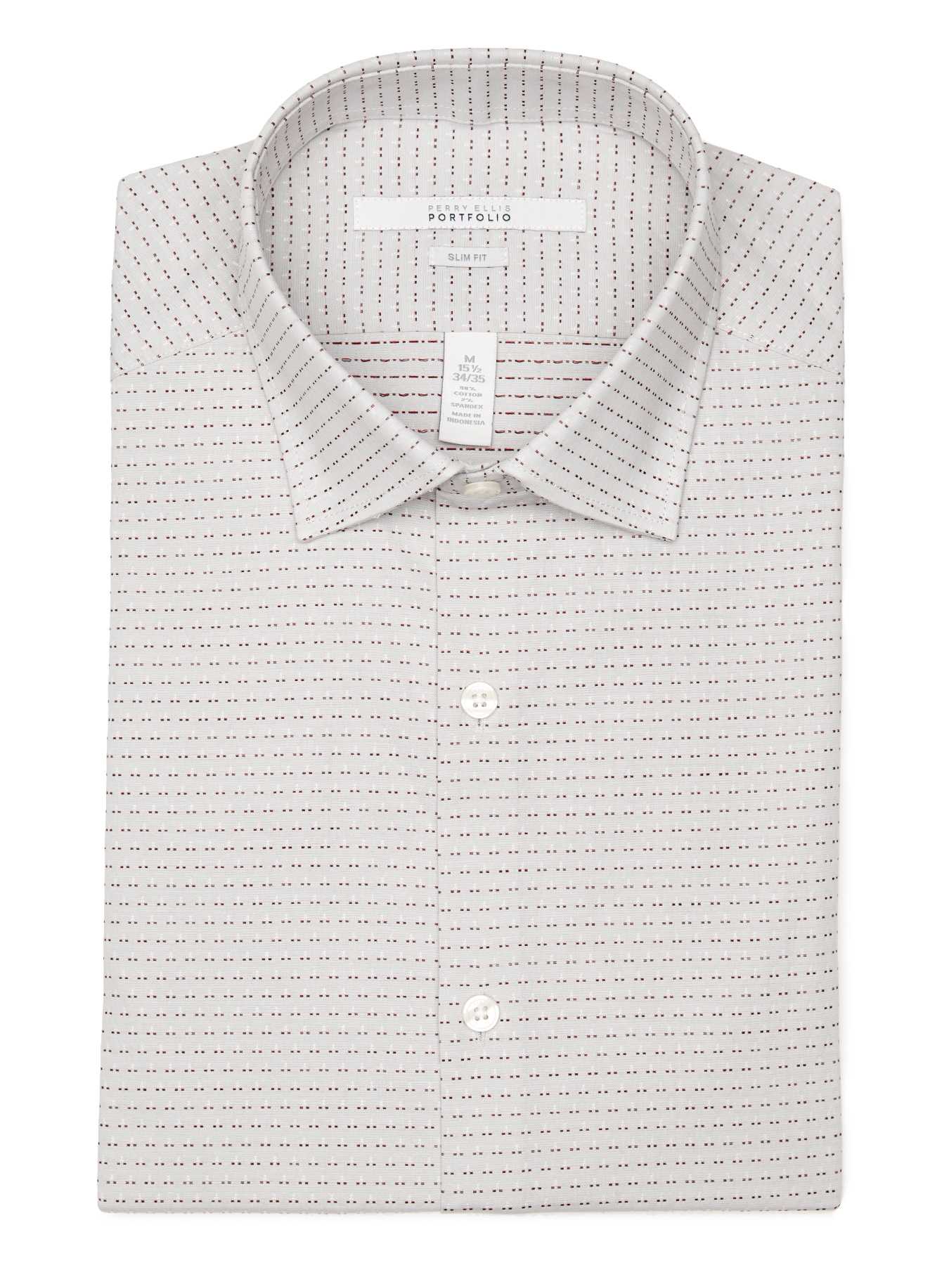 Perry Ellis Slim Fit Dobby Dress Shirt