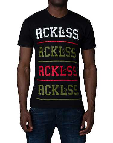 YOUNG AND RECKLESS MENS Black Clothing / Tops S