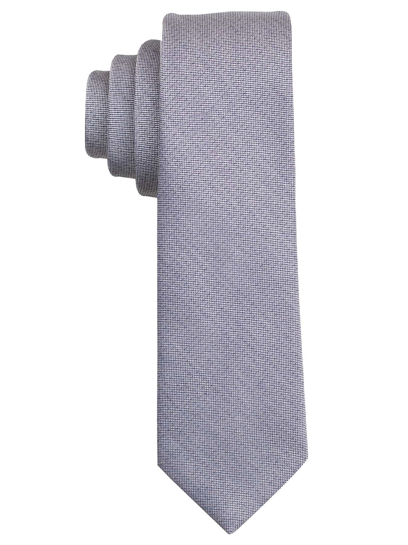 Perry Ellis Chambray Solid Cotton Tie