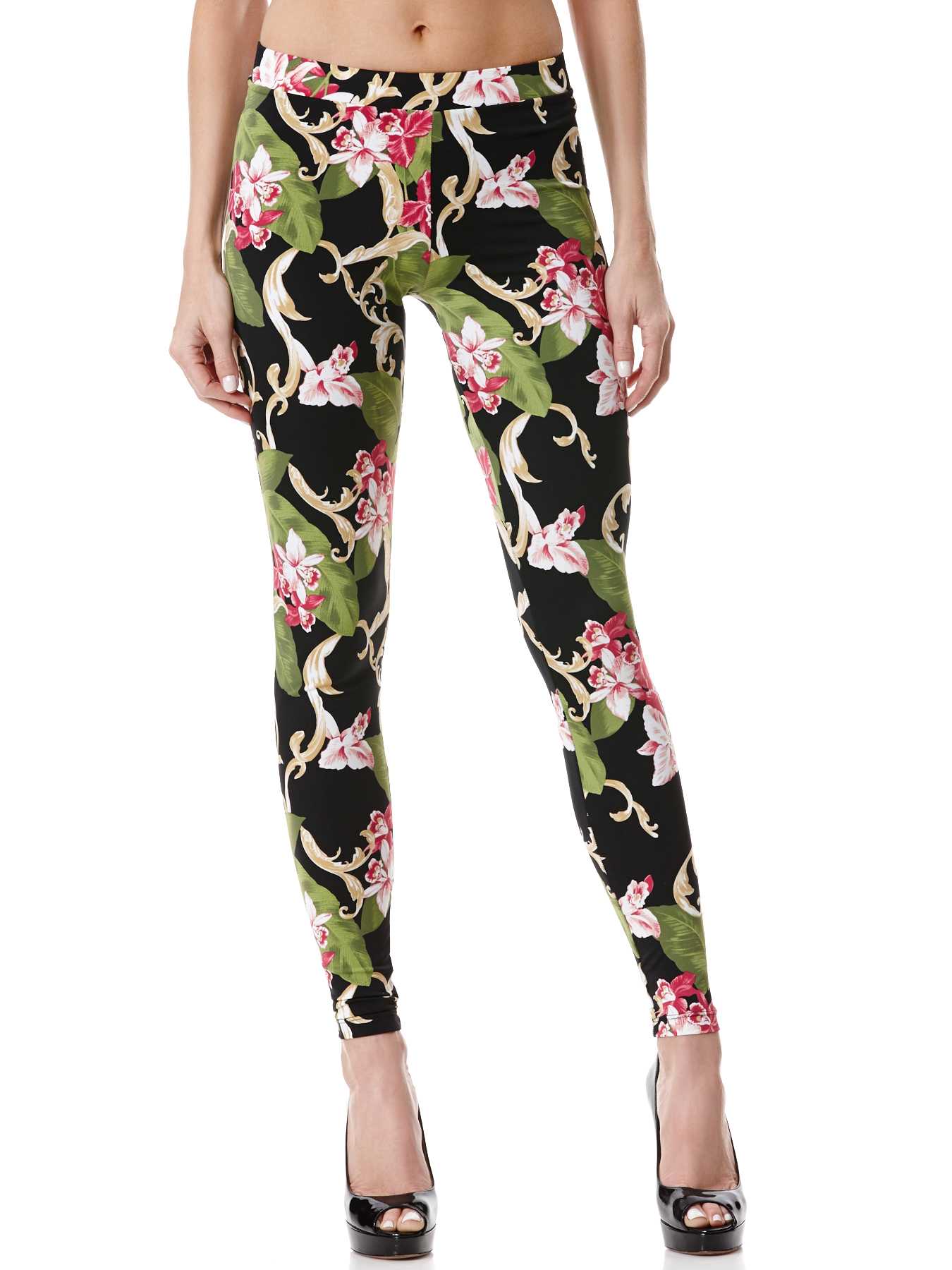 Peony Floral Leggings