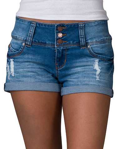 YMI WOMENS Blue Clothing / Denim Shorts