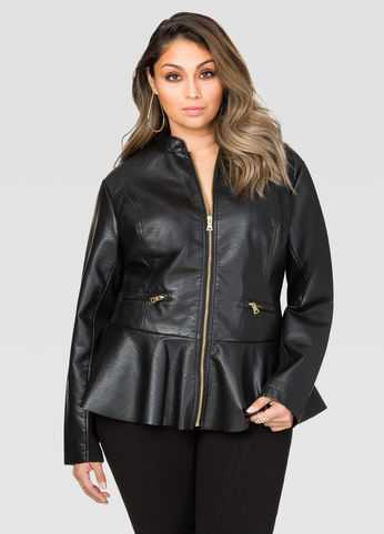 Peplum Moto Jacket