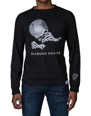 DIAMOND SUPPLY COMPANY MENS Black Clothing / Tops S