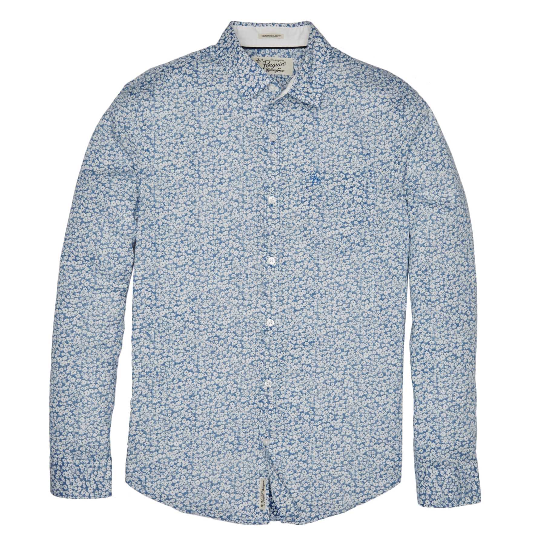 Original Penguin FLORAL CROSSHATCH SHIRT