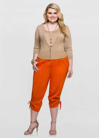 Drawstring Leg Capri
