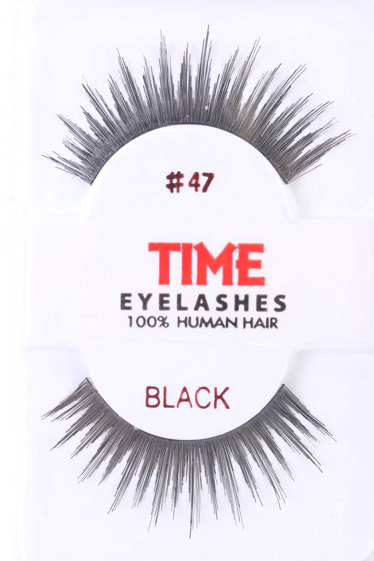Black Thick Full Glamour Human Hair Eyelashes