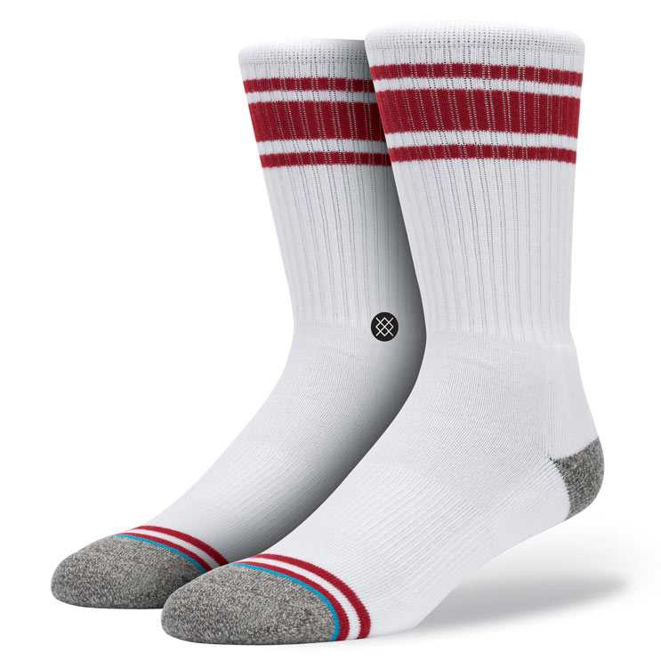 Stance White Out (Red) CLASSIC CREW Socks