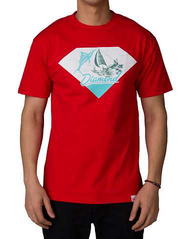 DIAMOND SUPPLY COMPANY MENS Red Clothing / Tops S