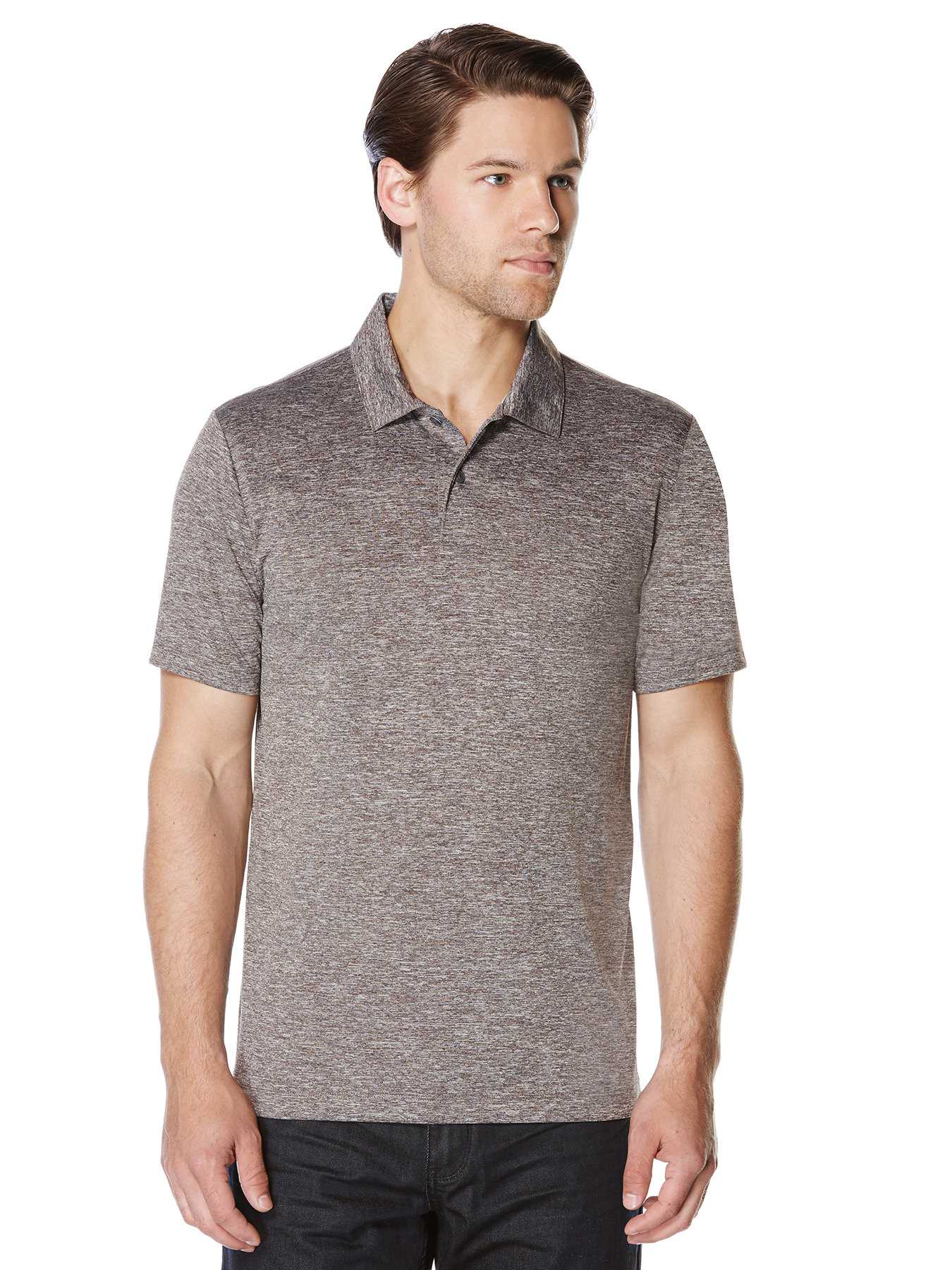 Perry Ellis Short Sleeve Heathered Polo