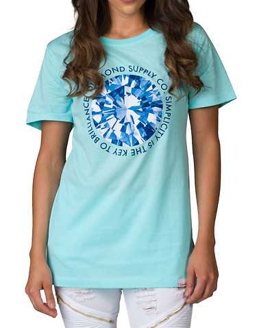 DIAMOND SUPPLY WOMEN WOMENSedium Blue Clothing / Tops