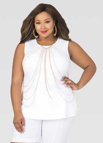 Body Chain Peplum Top
