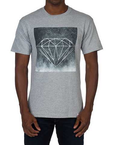 DIAMOND SUPPLY COMPANY MENS Grey Clothing / Tees and Polos S