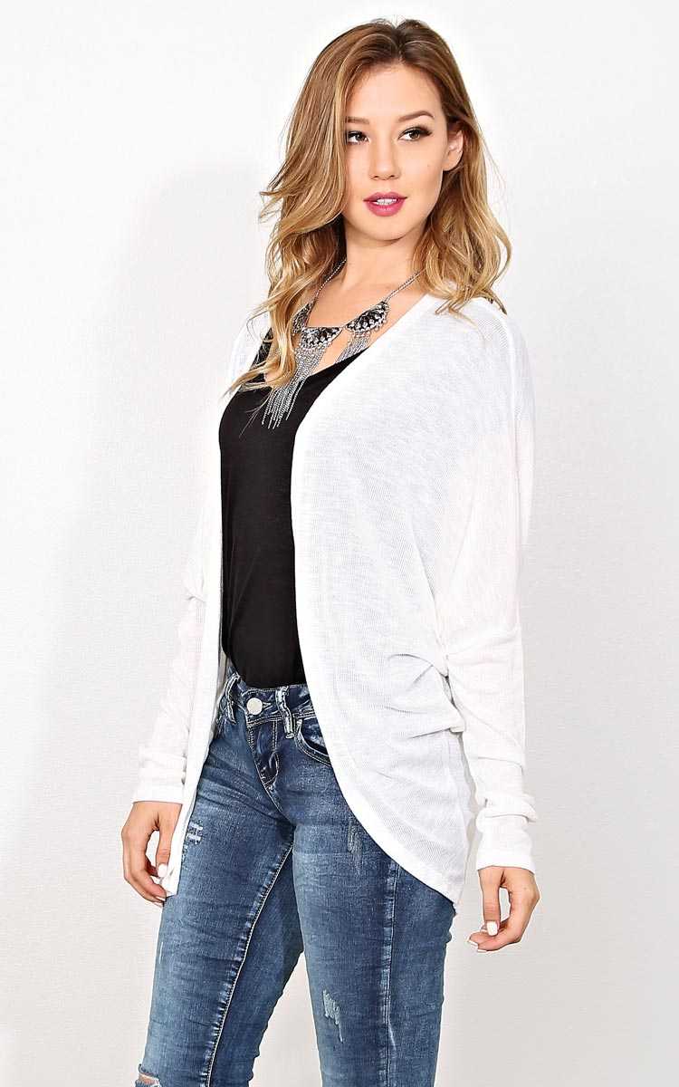Secret Crush Knit Wrap - MED - Ivry/Natrl in Size Medium by Styles For Less