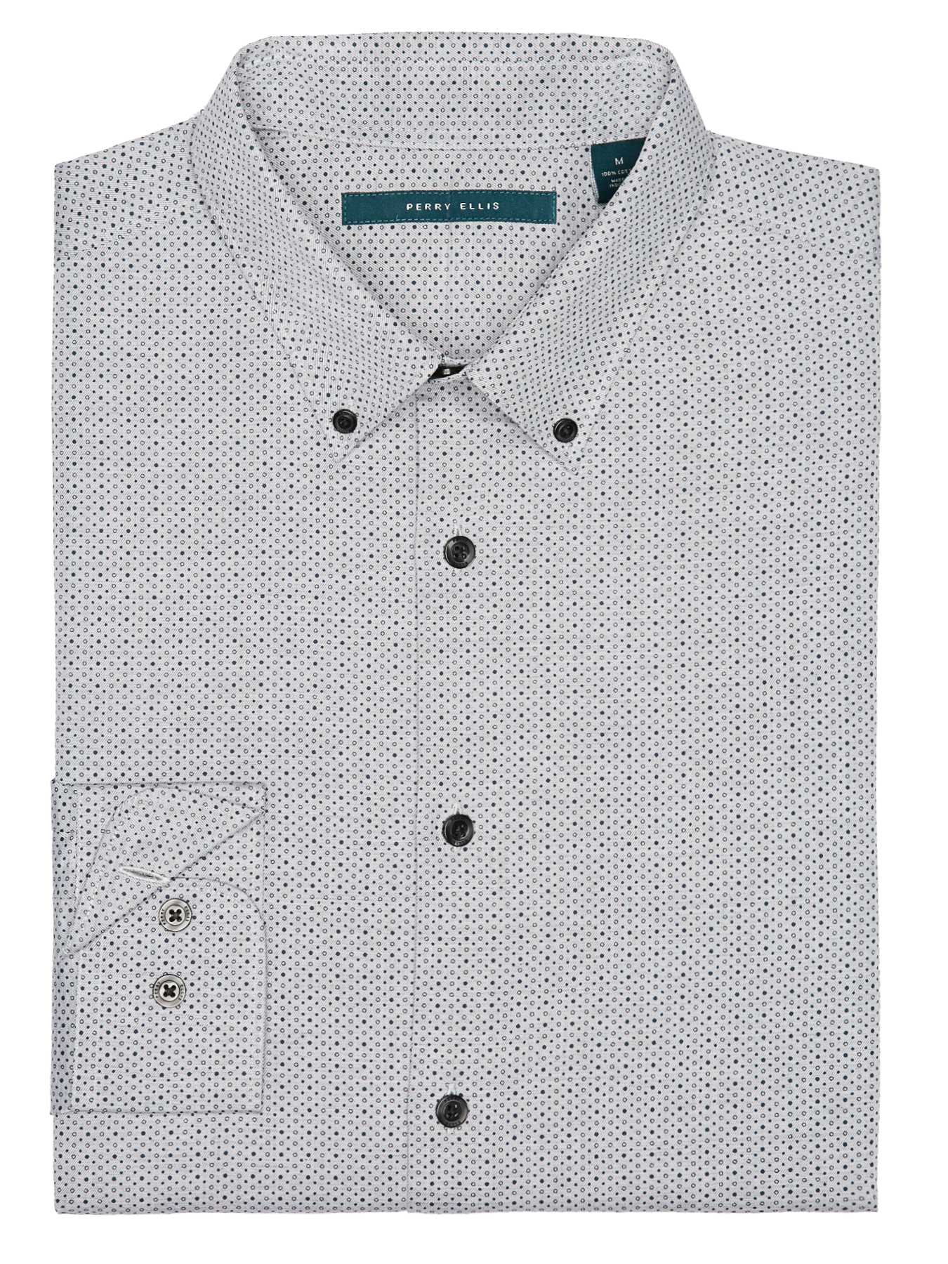 Perry Ellis Exclusive Heather Dot Print Shirt