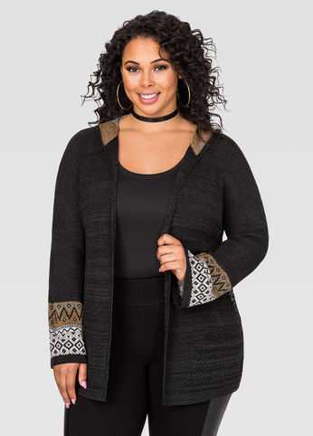 Hooded Cardigan Sweater