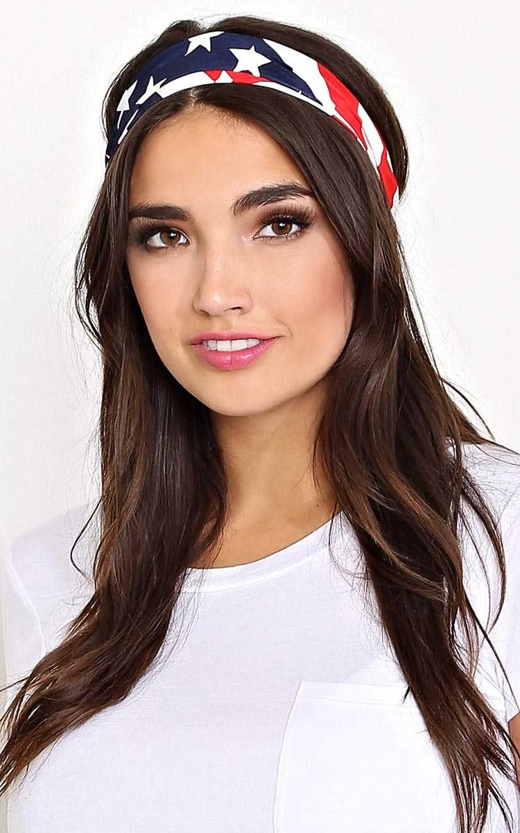 Celebrate America Woven Headwrap - N/S - Red Combo by Styles For Less