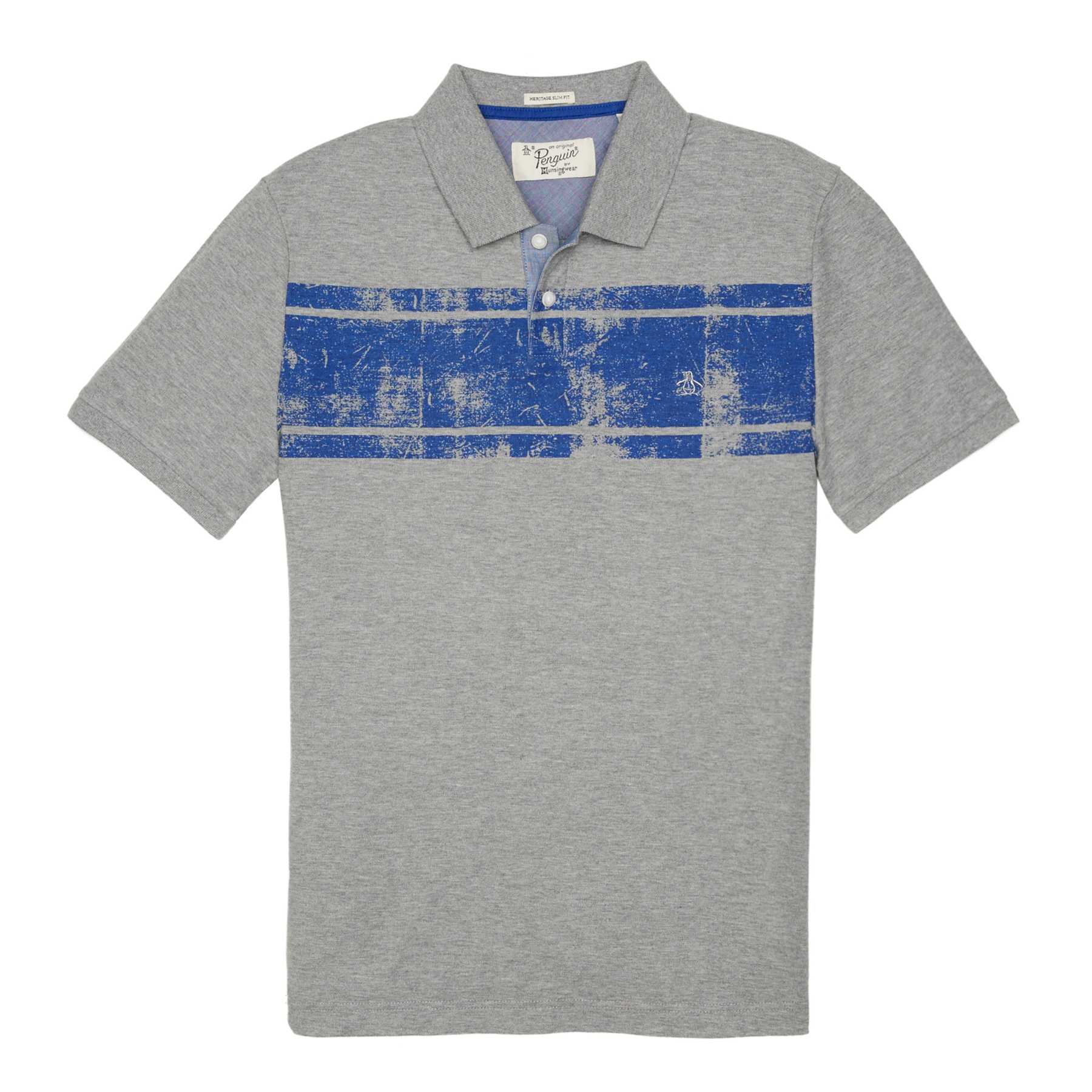 Original Penguin DISTRESSED STRIPE POLO