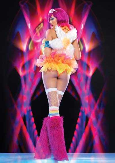 Multi Color Sequin Elastic Tutu Bustle