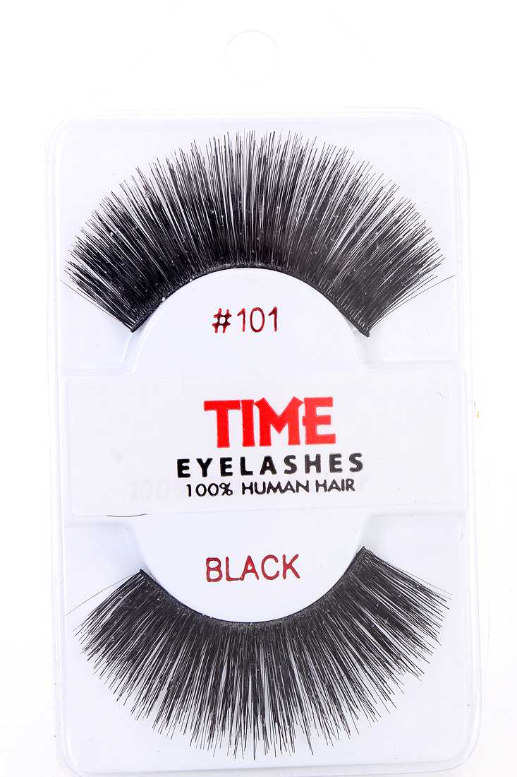 Black Full Lengthening Glamour Human Hair Eyelashes