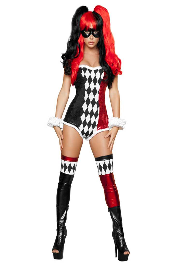 2pc Sexy Jokester Costume