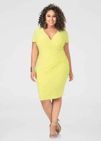 Faux Wrap Dress