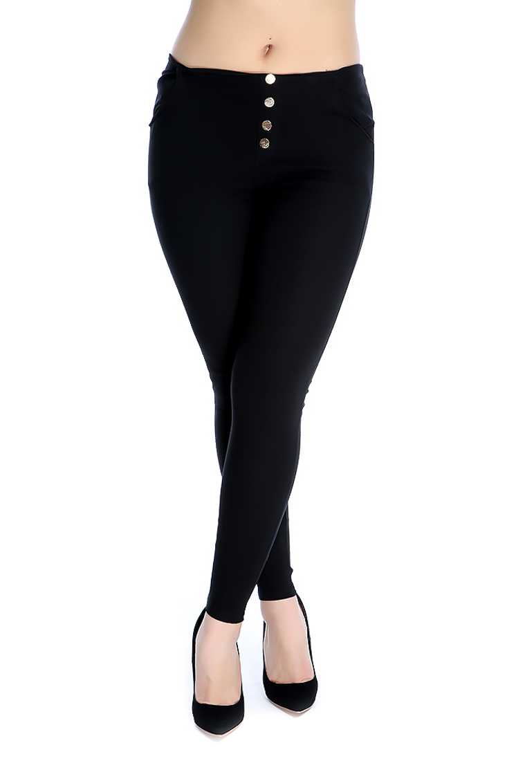 Stylish Black Fitted Jeggings