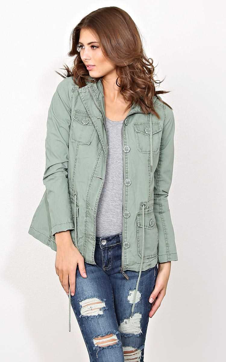 Providence Hooded Woven Anorak - - in Size by Styles For Less