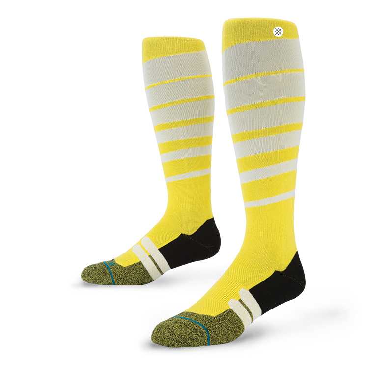 Stance Groove (Yellow) fusion moto Socks