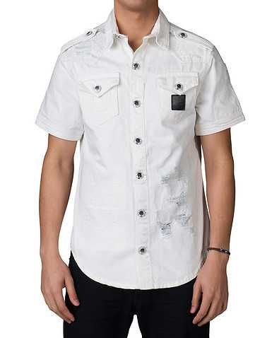 HERITAGE MENS White Clothing / Button Down Shirts M