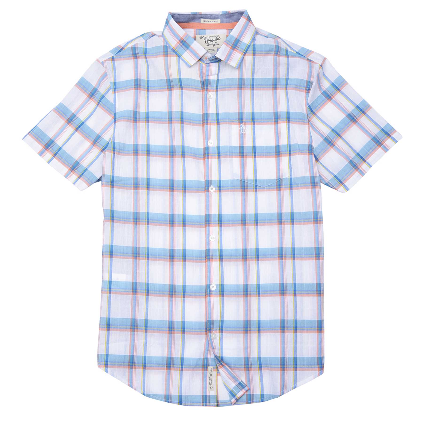 Original Penguin PLAID CREPE SHIRT