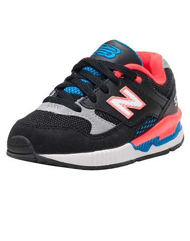 NEW BALANCE GIRLS Black Footwear / Sneakers