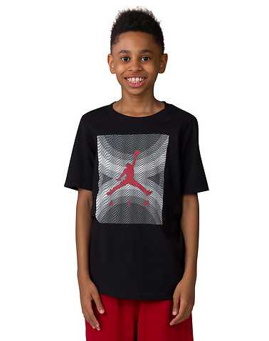 JORDAN BOYS Black Clothing / Short Sleeve T-Shirts L