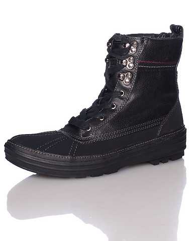 TOMMY HILFIGER MENS Black Footwear / Boots