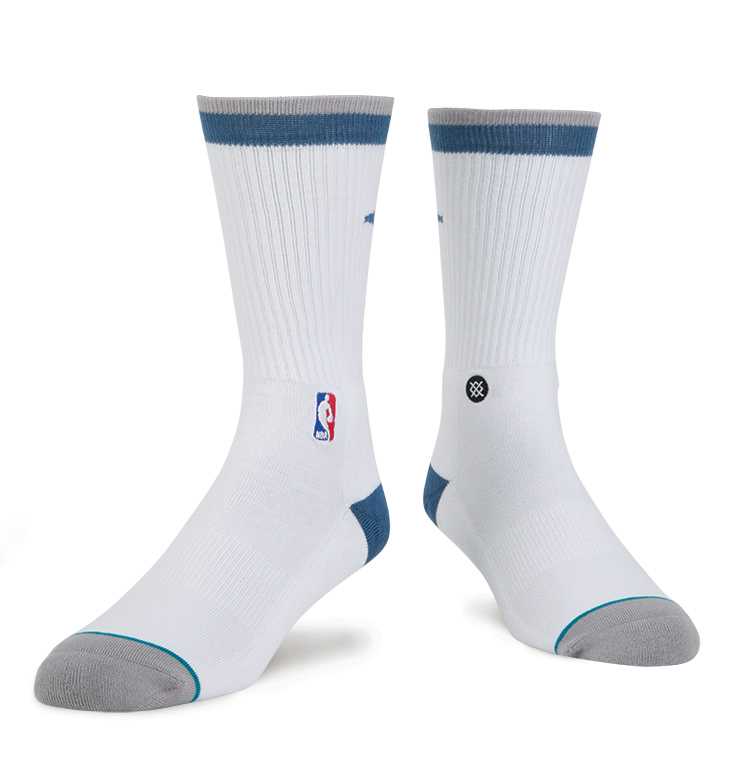 Stance Wolves Casual Core WHT L NBA Casual Socks