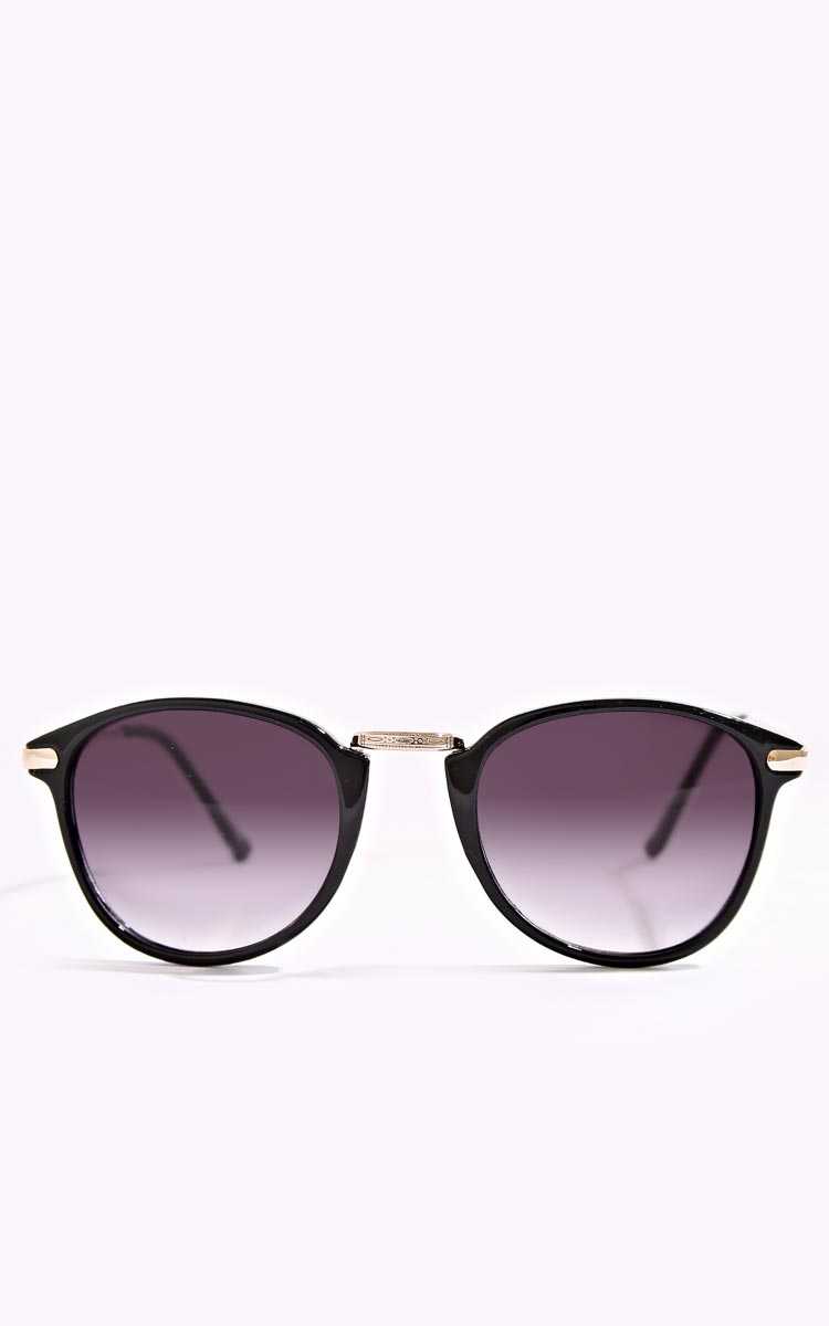 Boardwalk Round Sunglasses - N/S - Black Combo by Styles For Less