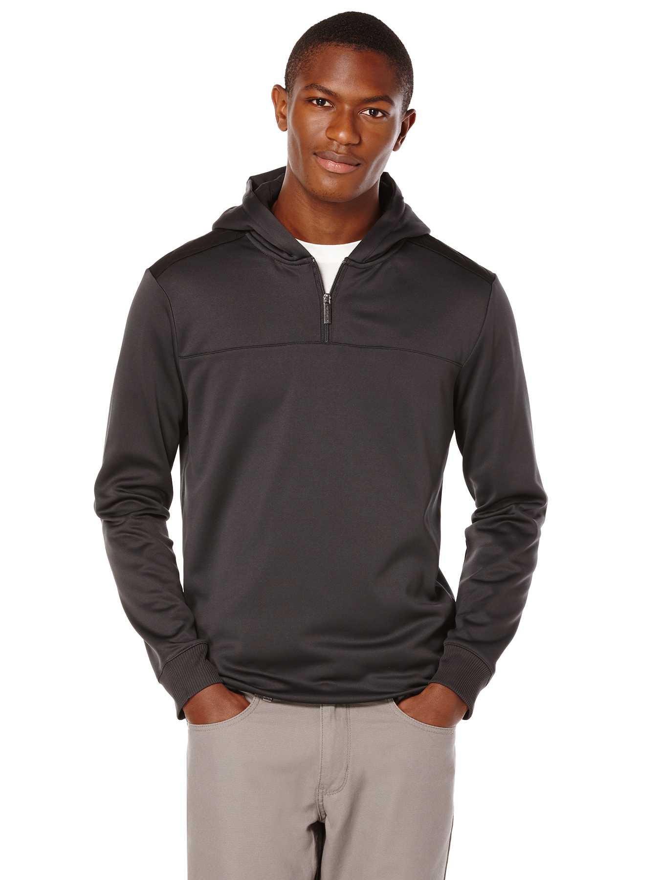Perry Ellis Quilted Quarter Zip Jacket