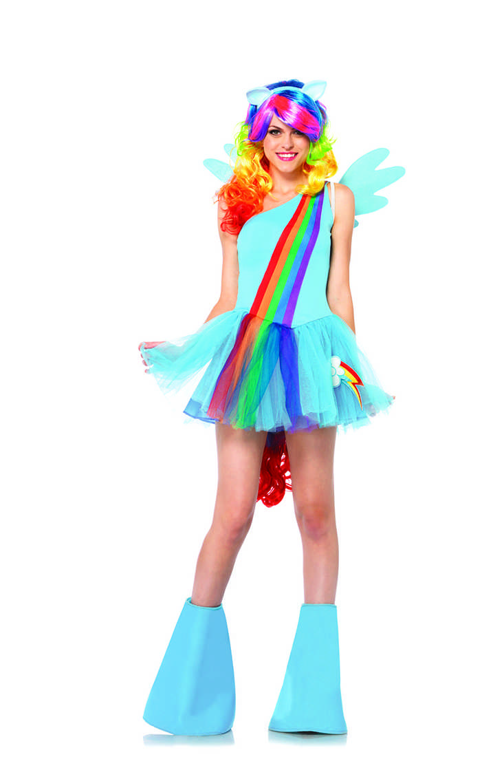 6Pc. Rainbow Dash My Little Pony Hasbro Costume