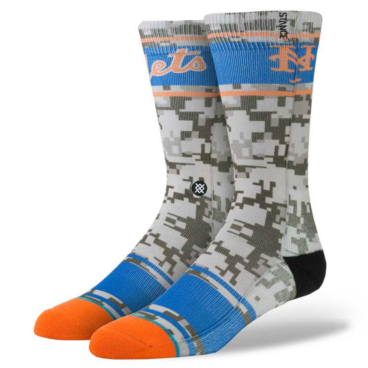 Stance Mets Camo ORG S/M MLB DIAMOND Socks
