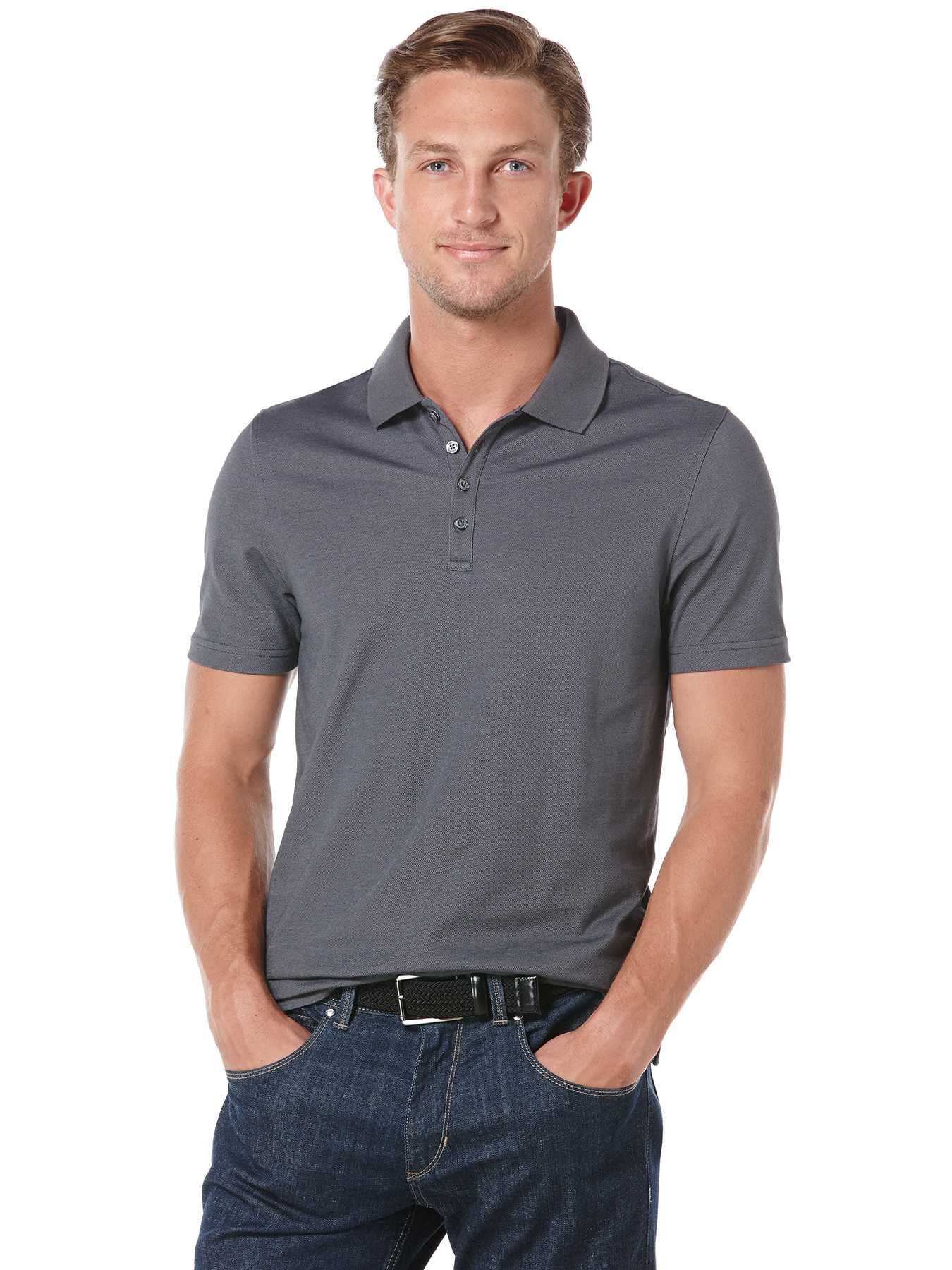 Perry Ellis Short Sleeve 4 Button Polo