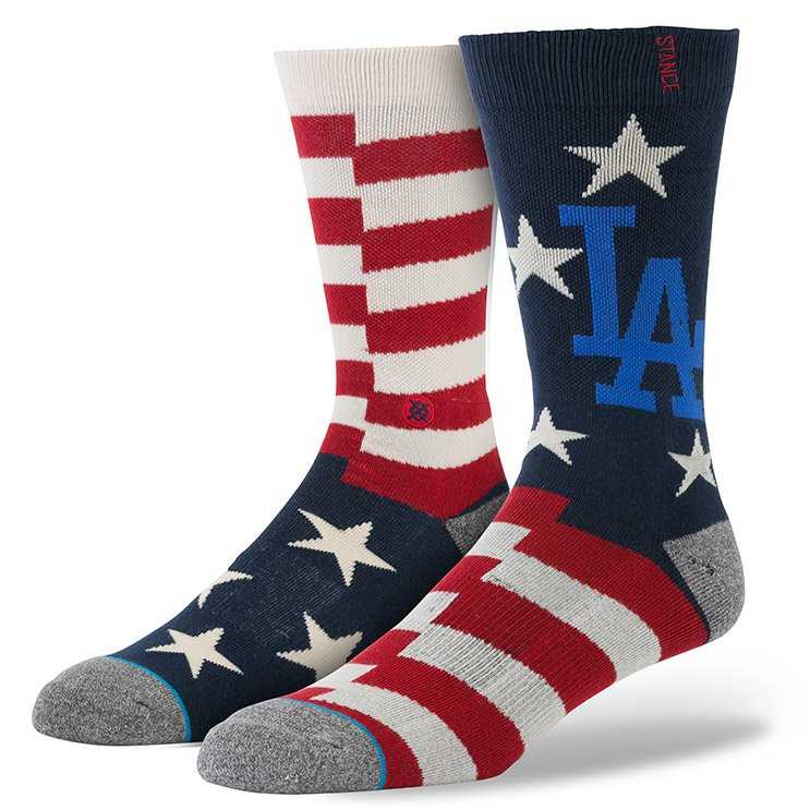 Stance Brigade Dodgers L MLB MEMORIAL DAY Socks