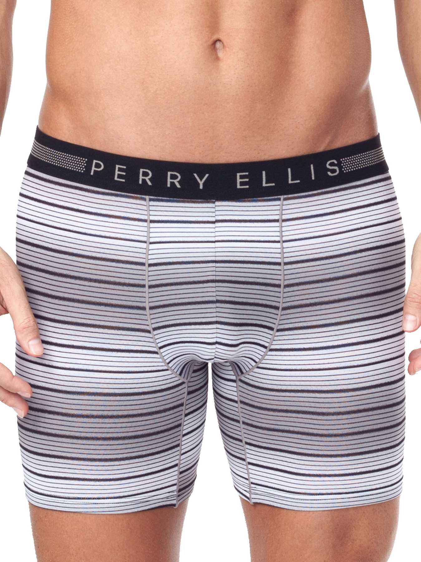 Perry Ellis Ombre Stripe Mesh Boxer Brief