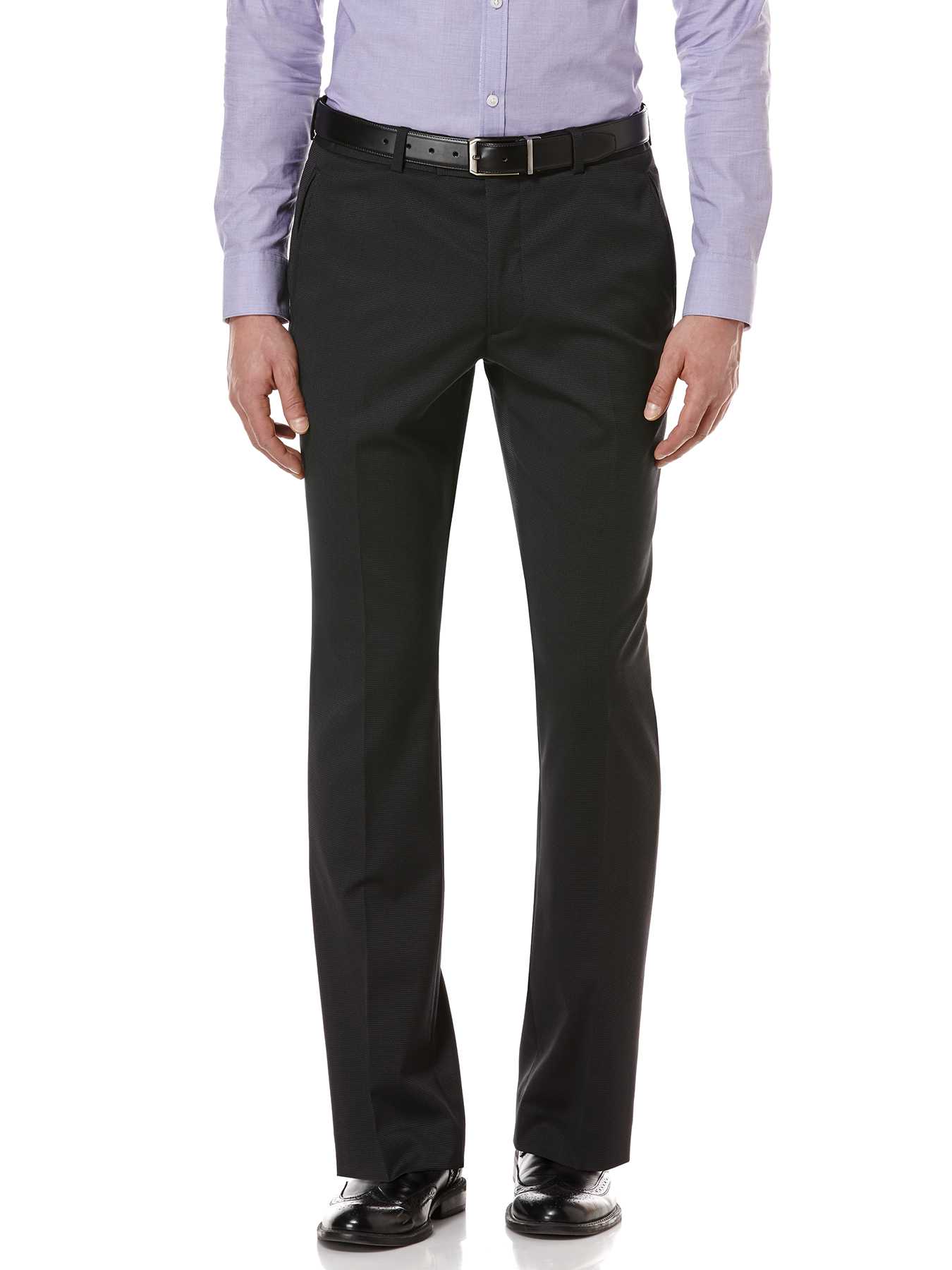Perry Ellis Black Pindot Suit Pant