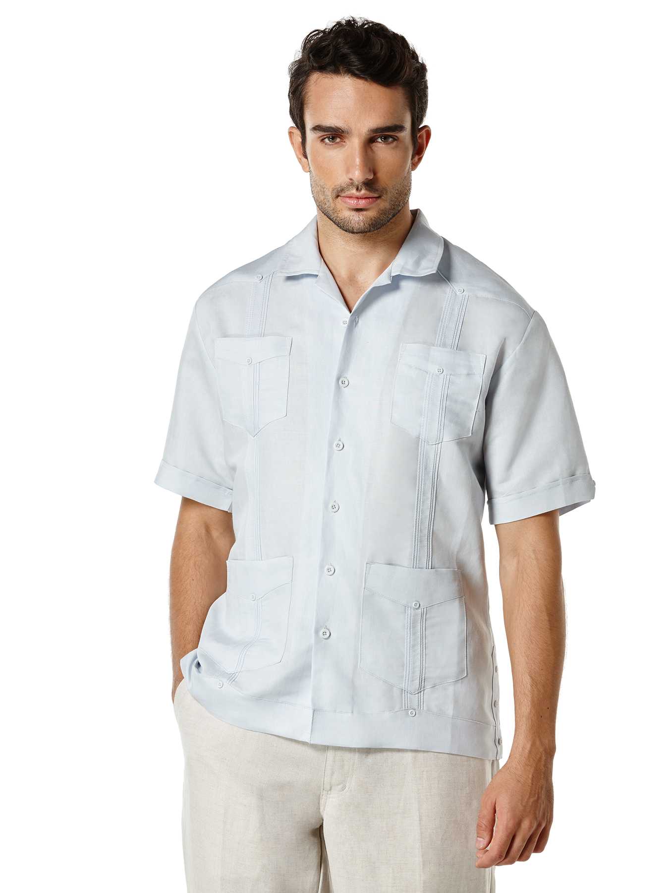 Cubavera Rayon Blend Short Sleeve Guayabera Shirt