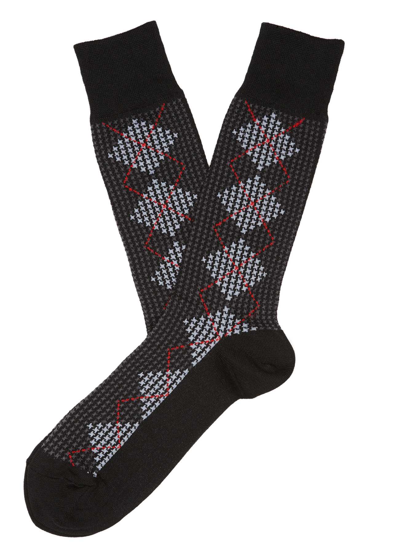 Perry Ellis Mini Houndstooth Sock