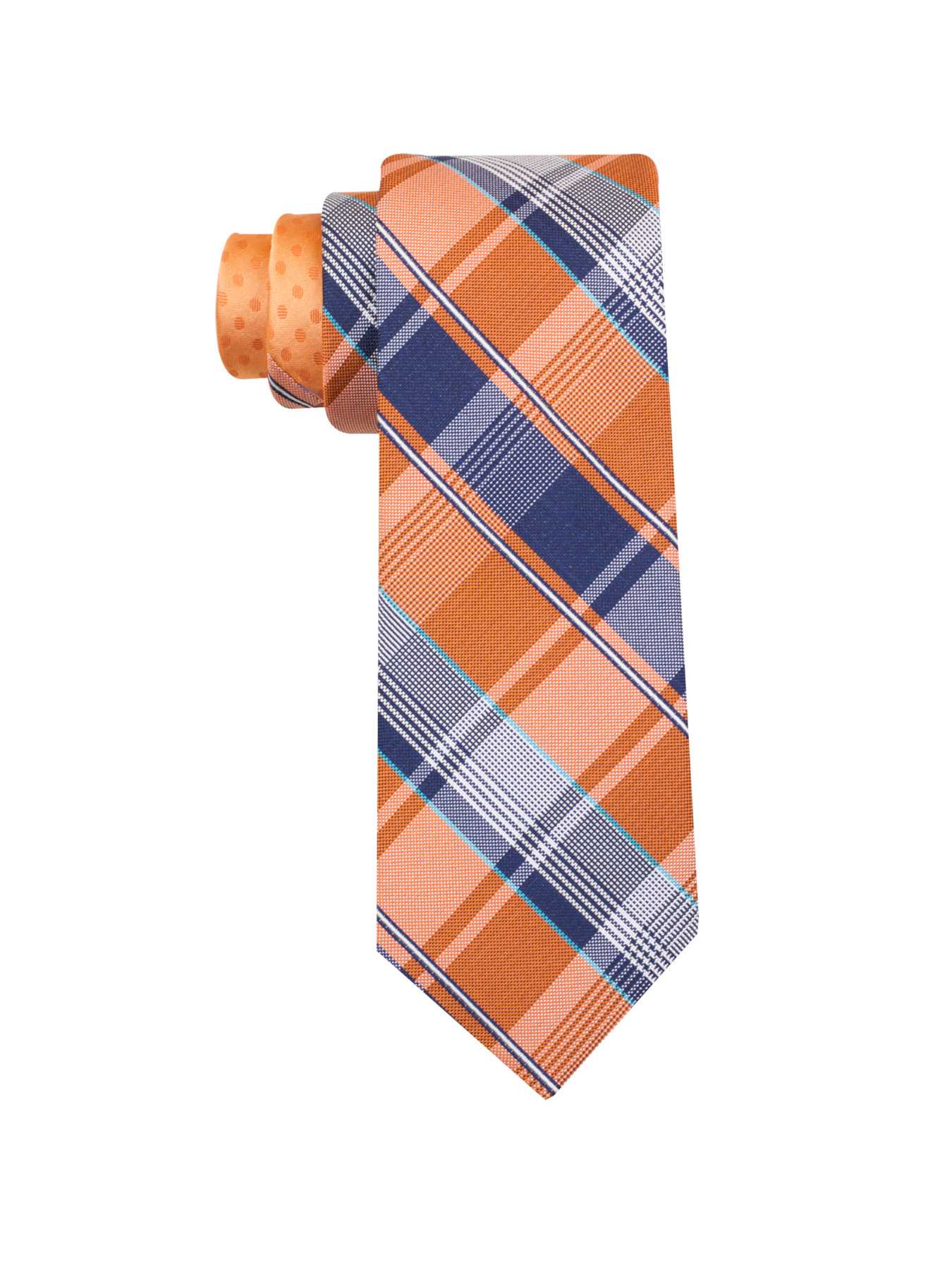Perry Ellis Barrino Plaid Silk Tie