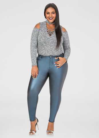 Coated 5-Pocket Skinny Jean