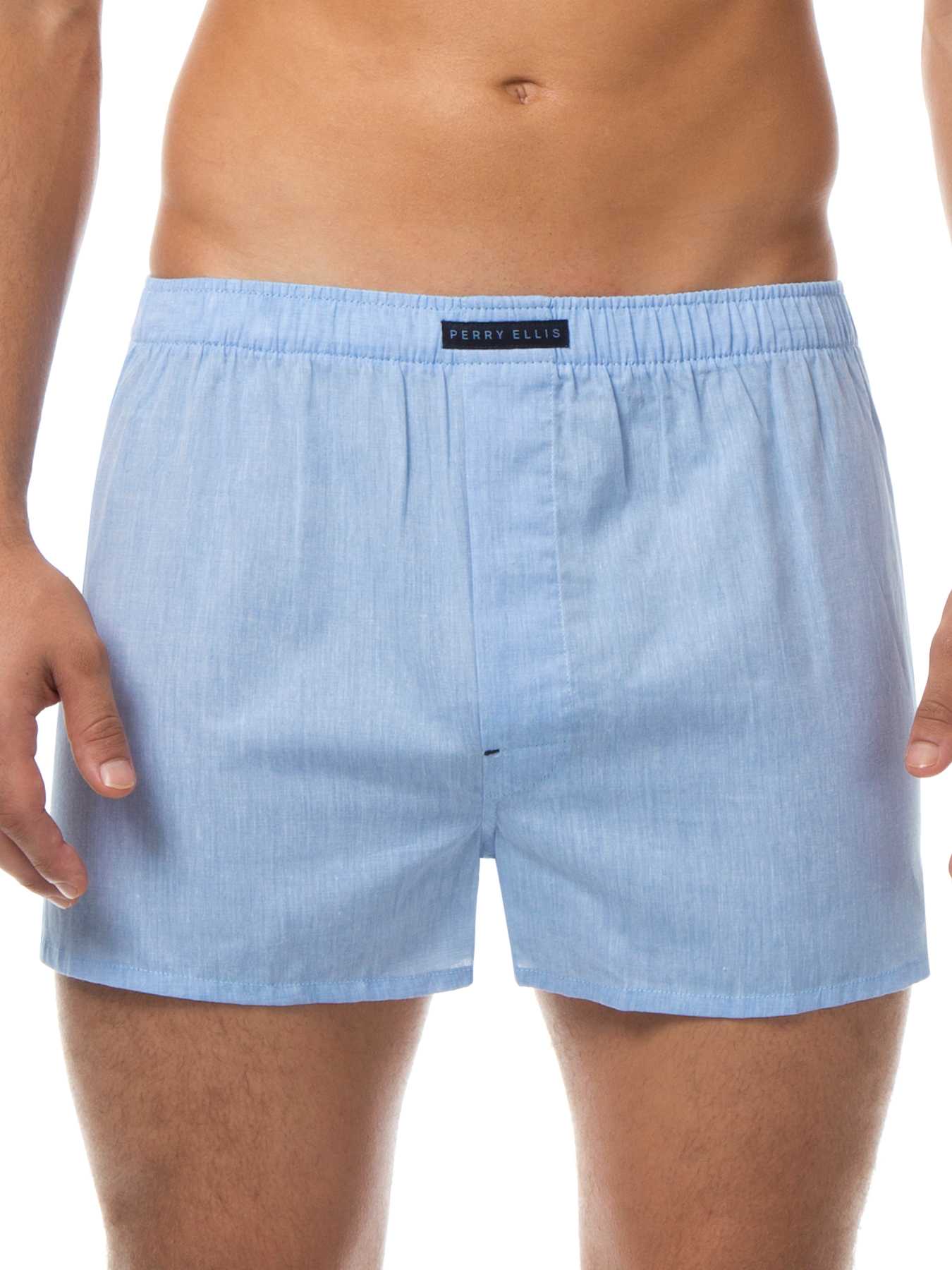 Perry Ellis 3 Pack Plaid Woven Boxers